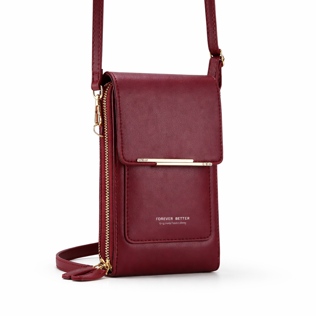 Touchscreen Shoulder Bag - Crossbody Phone Bag for Women
