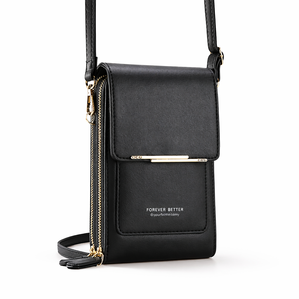 Touchscreen Shoulder Bag - Crossbody Phone Bag for Women