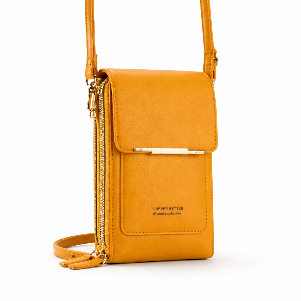 Touchscreen Shoulder Bag - Crossbody Phone Bag for Women