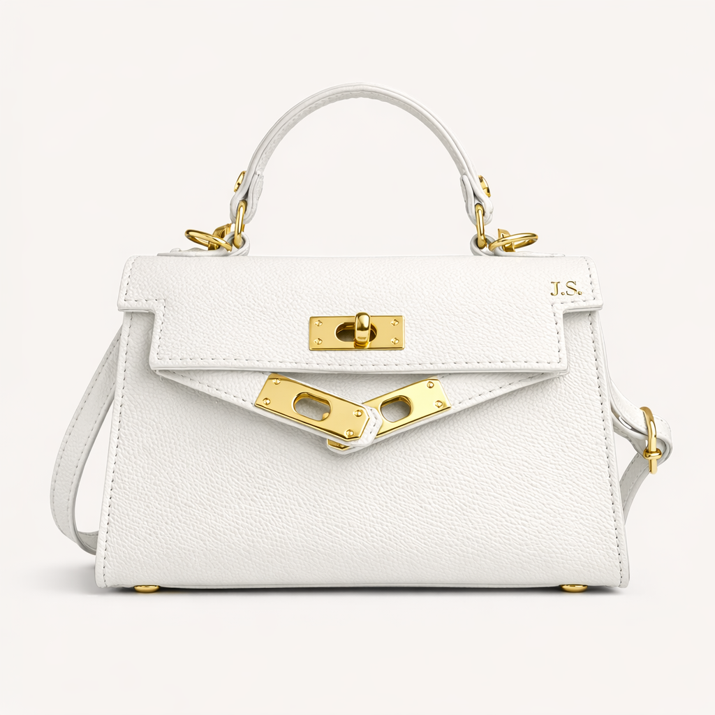 Luxury Leather Women's Shoulder Bag – Elegant Top Handle