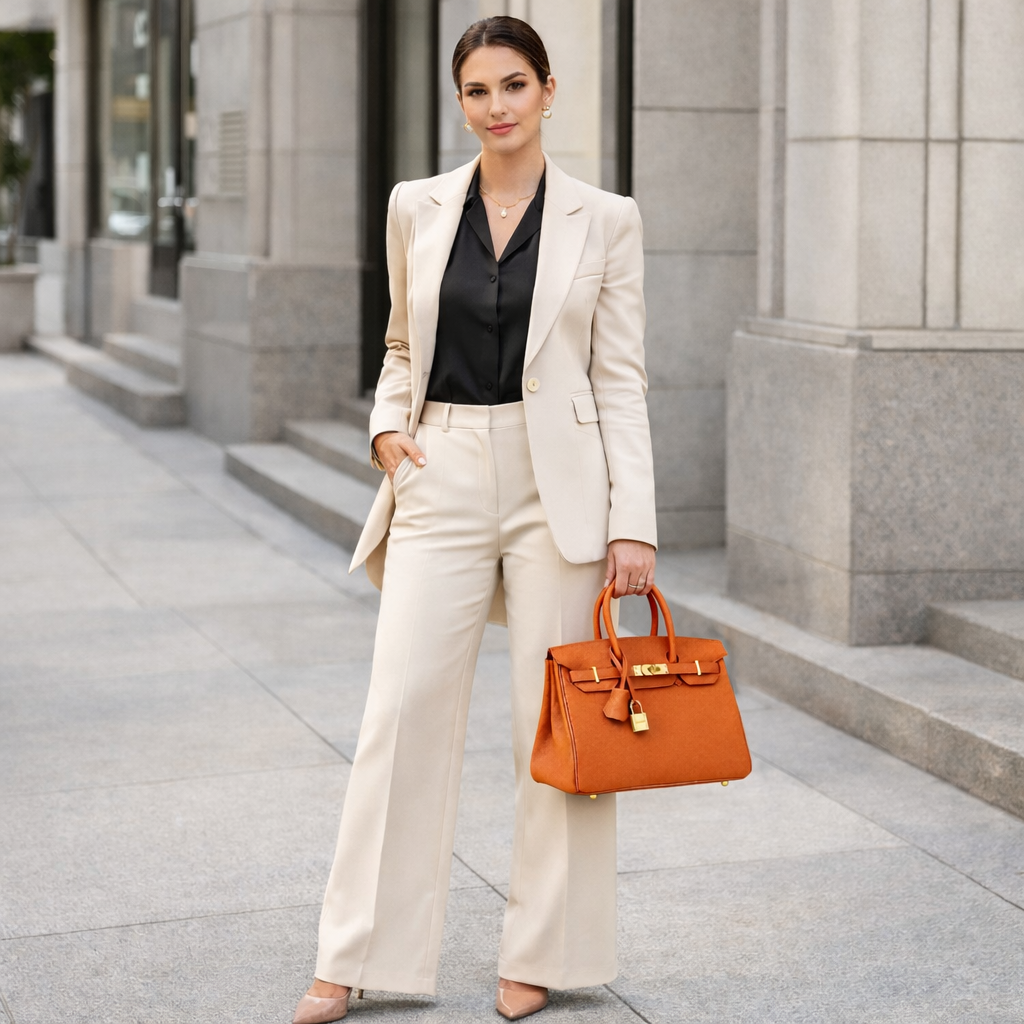 Elena - Leather Handbag - Luxury - Women's - Shoulder Bag