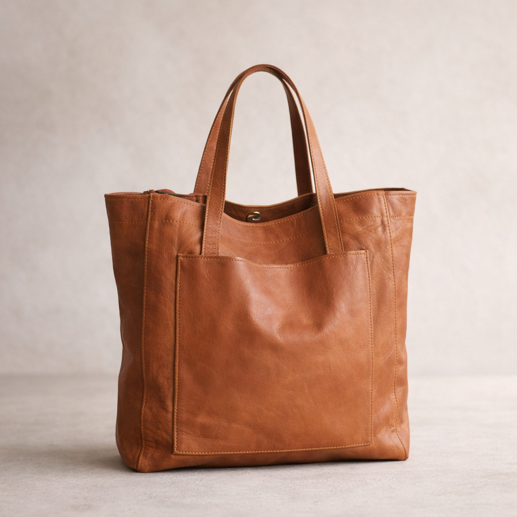 Natalia Leather Handbag - Timeless Classic Shoulder Bag