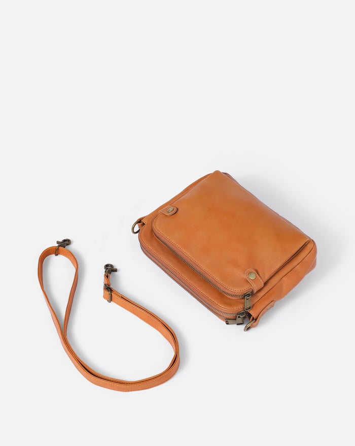 Ysabel - Leather Shoulder Bag Crossbody Hip Bag